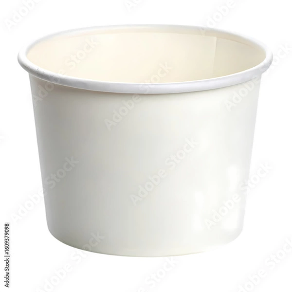 Fototapeta White Paper Food Container: Perfect for Serving & Takeout