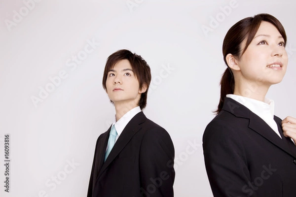 Fototapeta 新入社員の男女