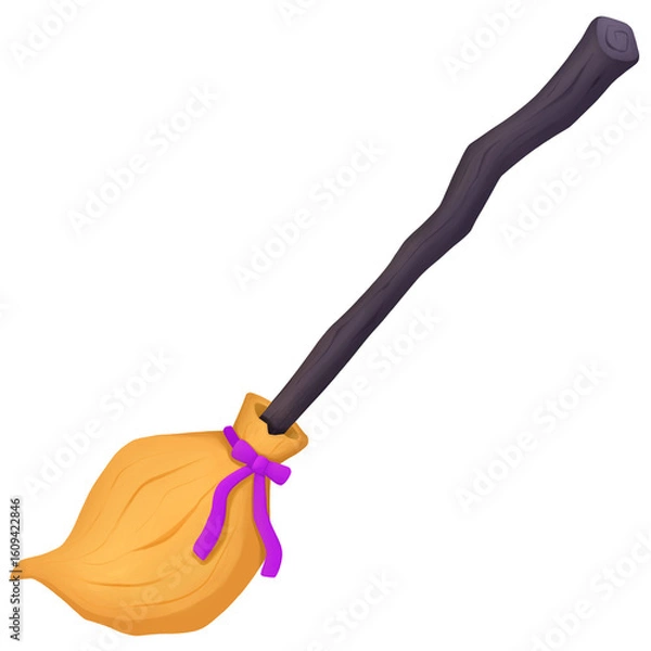 Obraz witch broom halloween