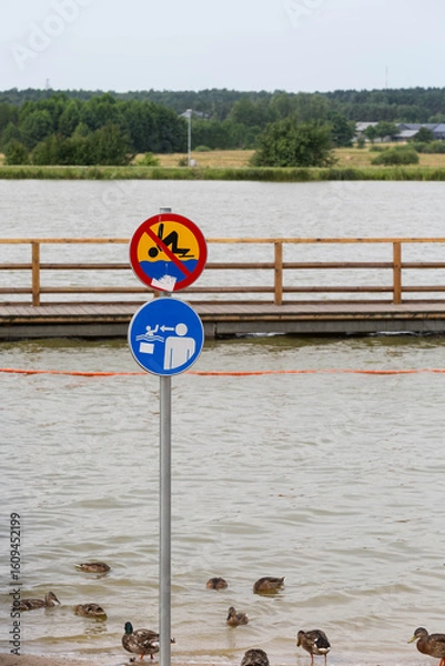 Obraz Zakaz kąpieli 