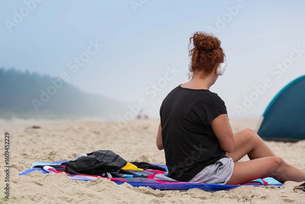 Obraz Kobieta na plaży 