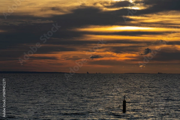 Obraz Zachód słońca nad morzem