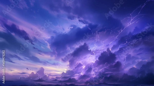 Obraz 怪しげな雷雨