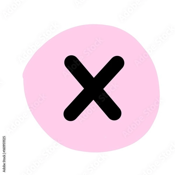 Obraz vector cross icon