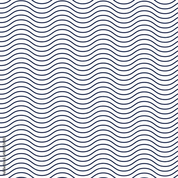 Fototapeta minimalist wave stripe line curve abstract seamless pattern