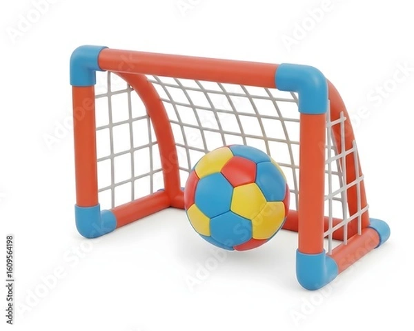 Fototapeta soccer ball on a white background
