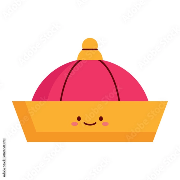 Obraz Traditional Chinese Hat Flat Icon