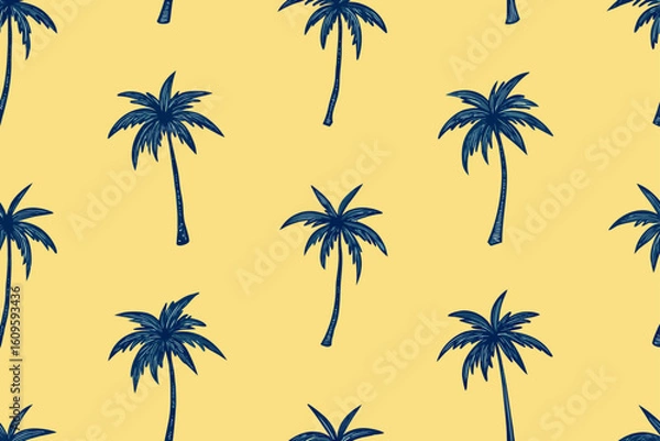 Obraz seamless pattern with palm trees