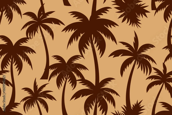 Obraz seamless pattern with palm trees