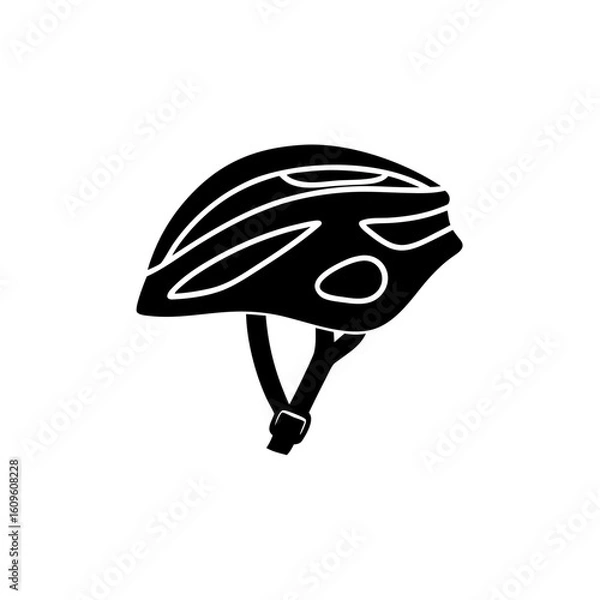 Obraz creative details Outline Cycle Helmet Icon vector illustration
