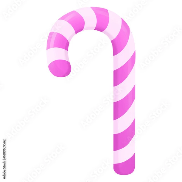 Obraz Pink White Candy Cane