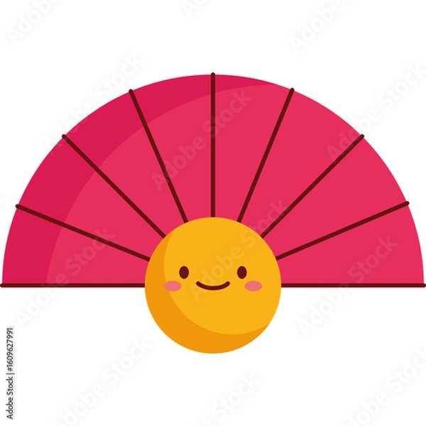 Fototapeta Chinese New Year Folding Fan