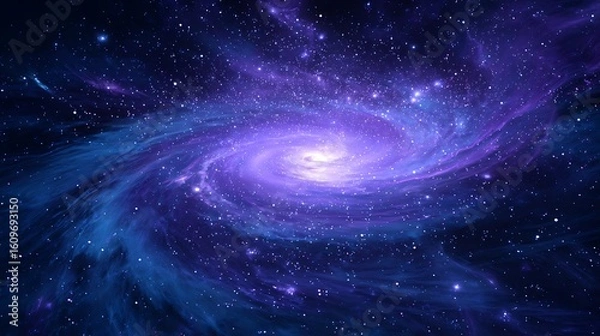 Obraz blue space background