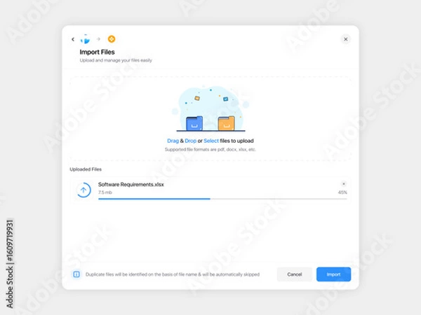 Obraz File Uploader Modal Popup