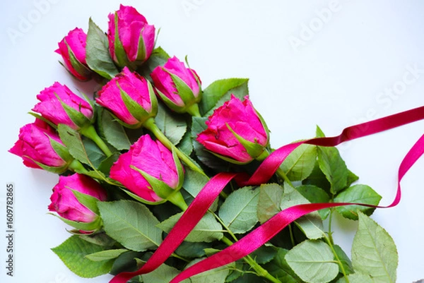 Obraz pink rose petals