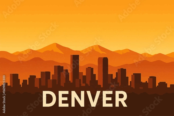 Obraz Evening Light in Denver

