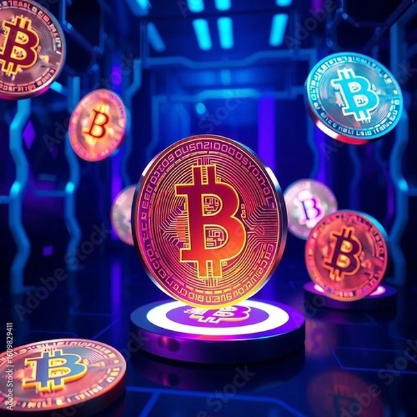 Fototapeta Cryptocurrency