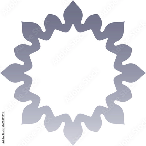 Fototapeta Geometric Harmony Patterns – Abstract Radial Vector Backgrounds