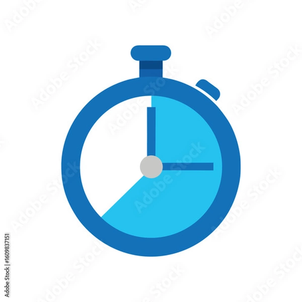 Obraz stopwatch timer flat icon vector