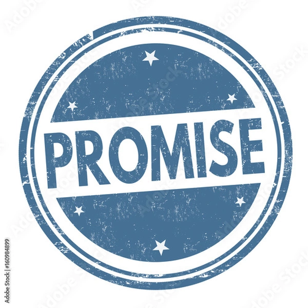 Fototapeta Promise sign or stamp