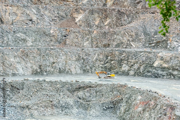 Obraz bulldozer at work site