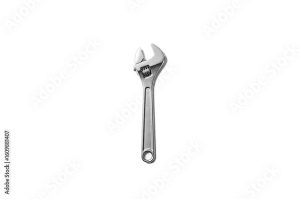 Obraz Adjustable Wrench Isolated on White Background