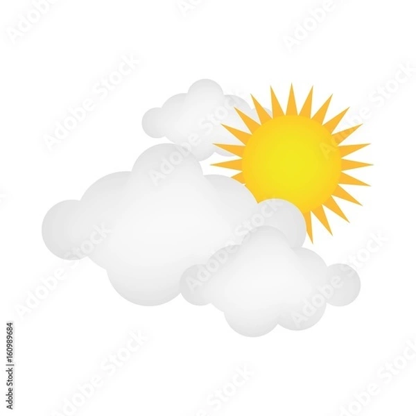 Fototapeta Sun and cloud background