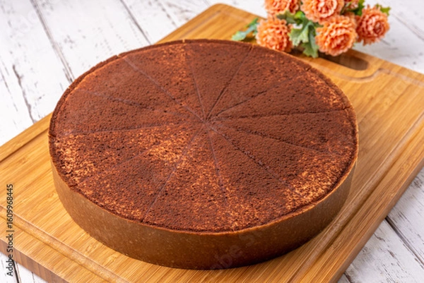 Obraz Torta chocolate vanilla mousse