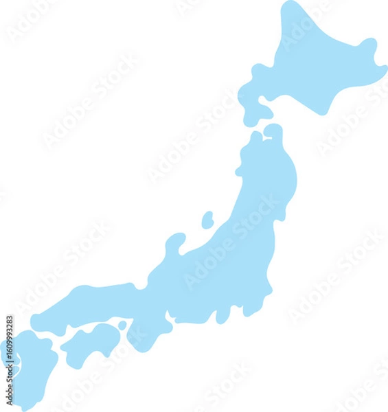 Fototapeta 日本地図