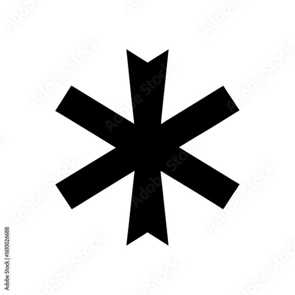 Obraz snowflake on white background