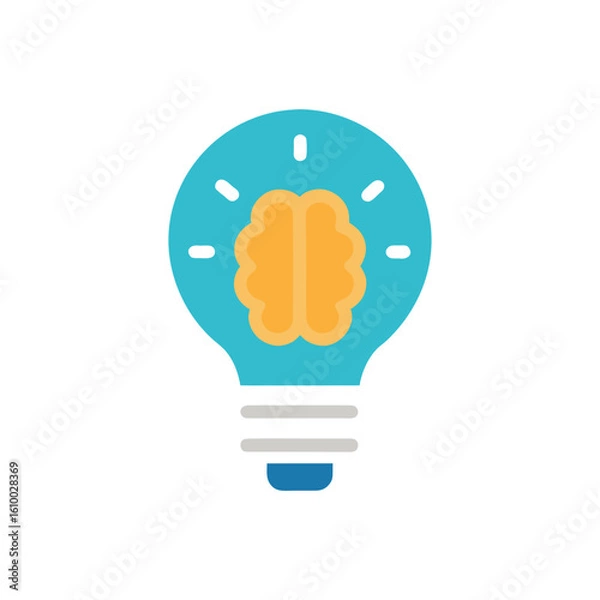 Fototapeta vector light bulb icon