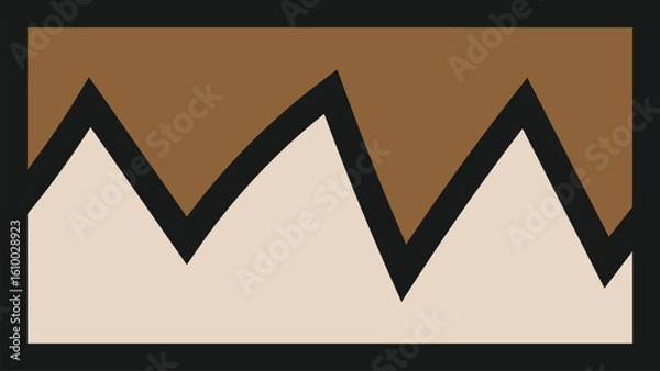 Fototapeta Simple cartoon style cake background