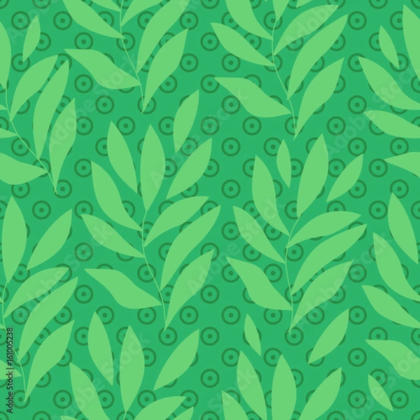 Fototapeta Leaf vector seamless pattern