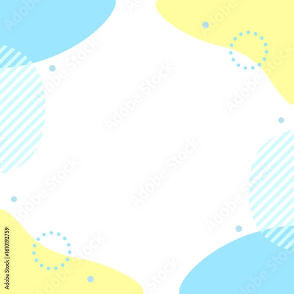 Fototapeta 夏イメージの爽やかな流体フレーム