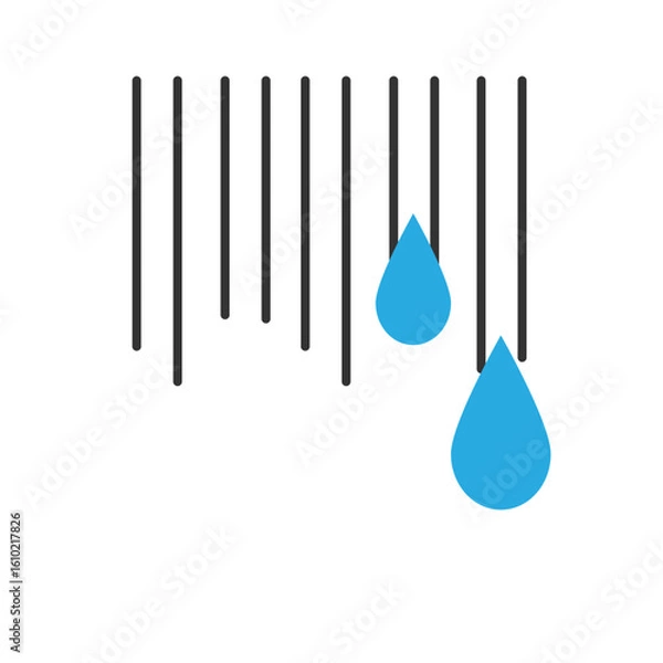 Obraz 冷や汗の漫画的表現のイラスト素材