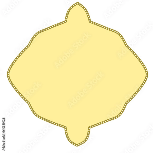 Fototapeta Islamic border frame, Islamic ornament frame