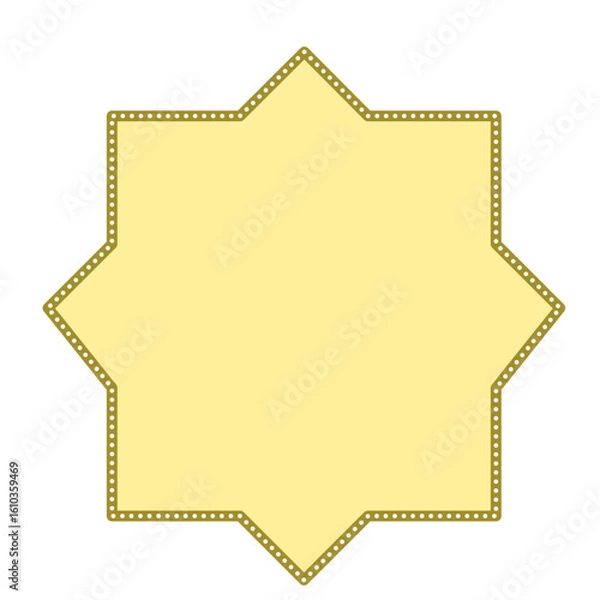 Fototapeta Islamic border frame, Islamic ornament frame