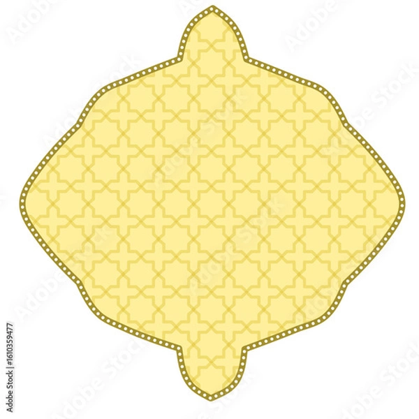 Fototapeta Islamic border frame, Islamic ornament frame