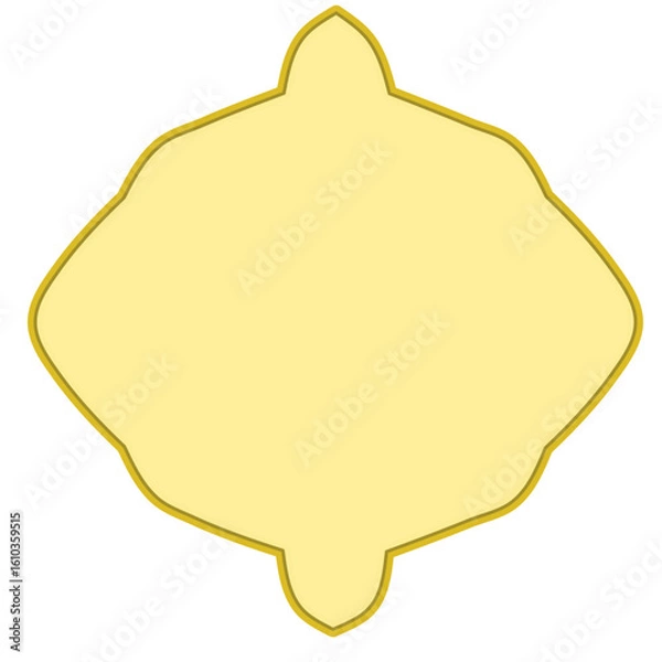 Fototapeta Islamic border frame, Islamic ornament frame