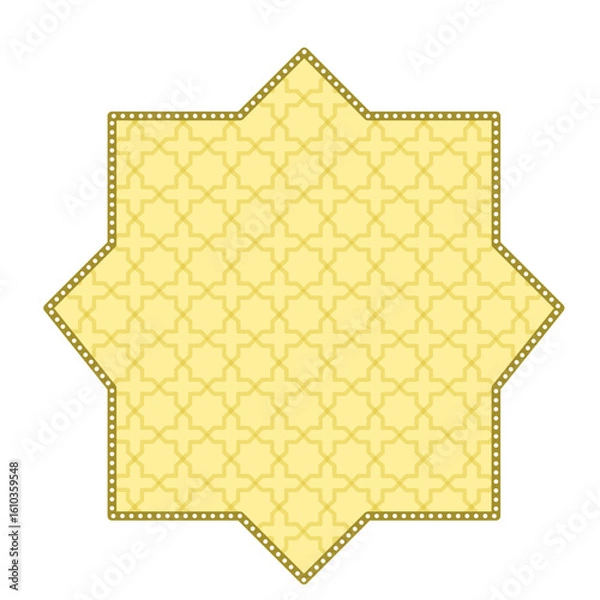 Fototapeta Islamic border frame, Islamic ornament frame