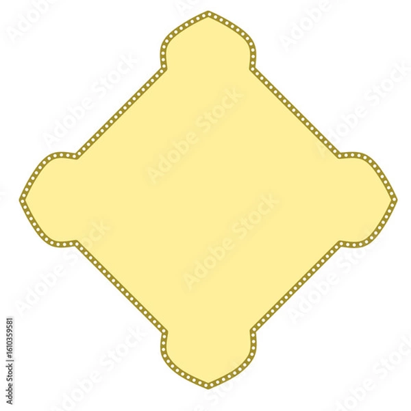 Fototapeta Islamic border frame, Islamic ornament frame