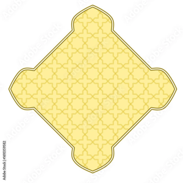 Fototapeta Islamic border frame, Islamic ornament frame