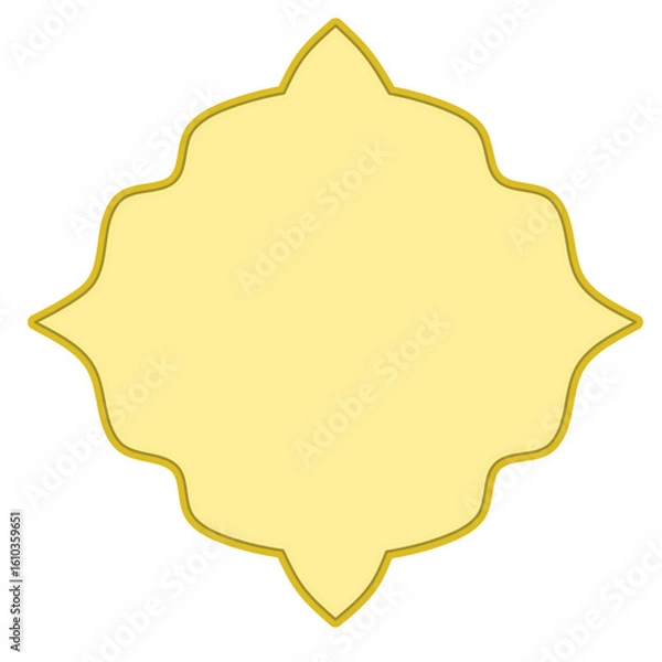 Fototapeta Islamic border frame, Islamic ornament frame