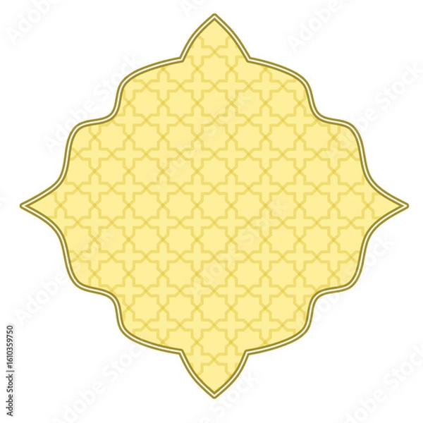 Fototapeta Islamic border frame, Islamic ornament frame
