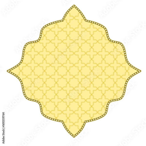 Fototapeta Islamic border frame, Islamic ornament frame