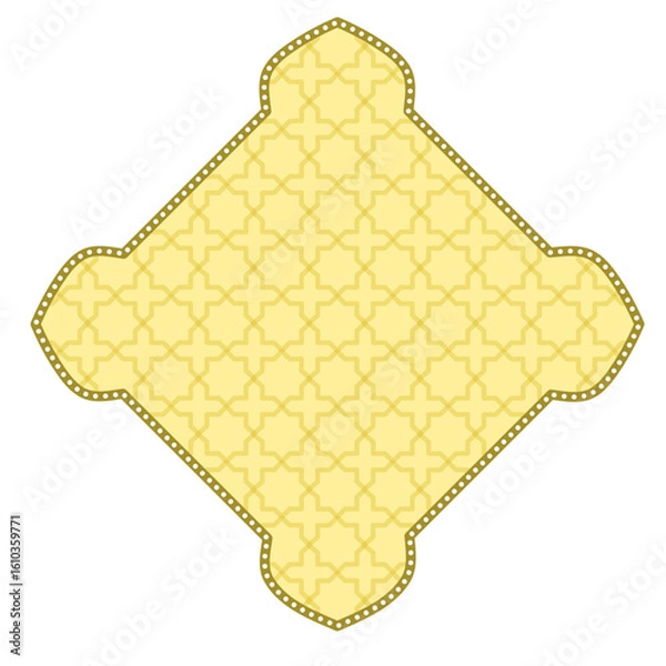 Fototapeta Islamic border frame, Islamic ornament frame