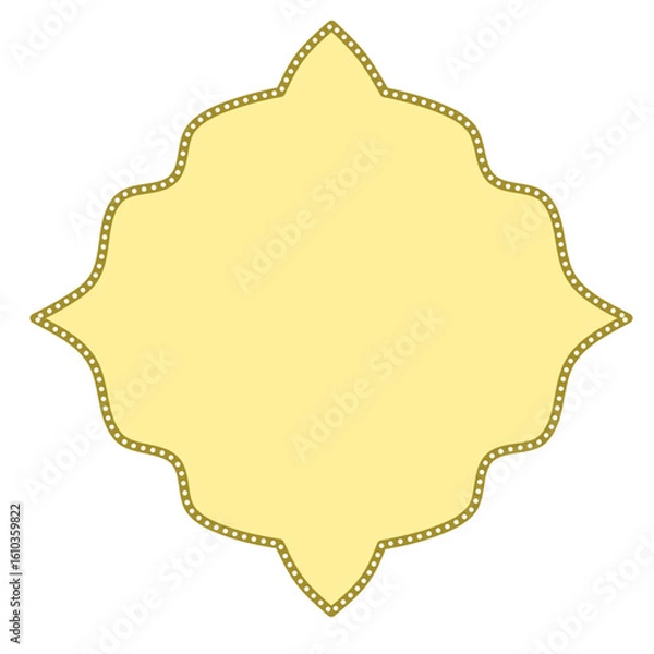 Fototapeta Islamic border frame, Islamic ornament frame