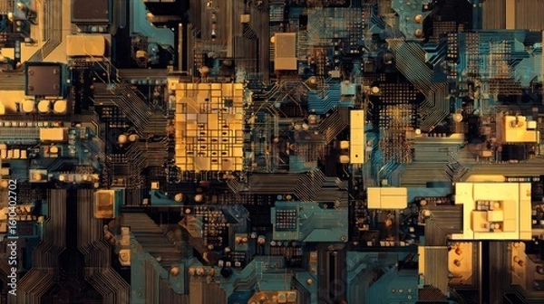 Obraz Circuit board abstract