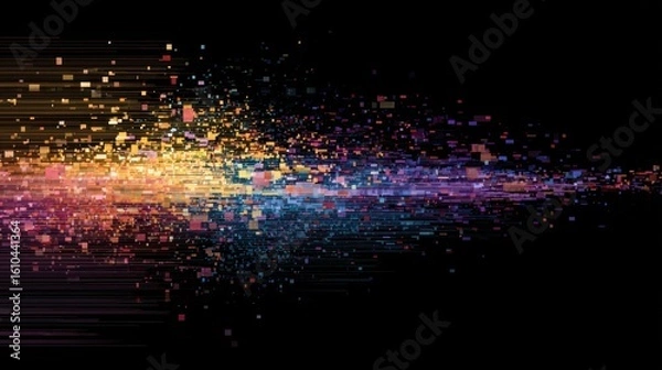 Fototapeta Abstract digital explosion (2)