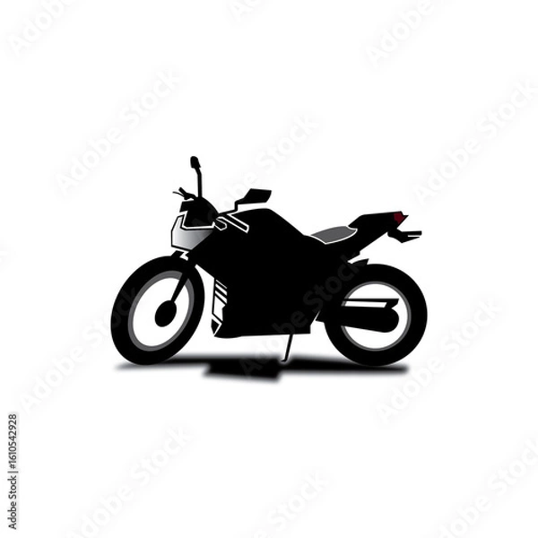 Obraz motorcycle icon logo design black illustration vector